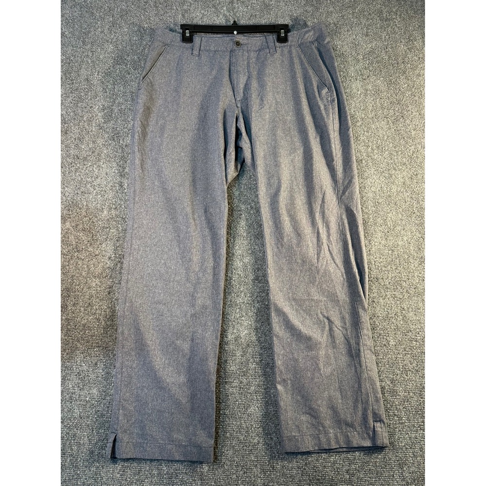 Under Armour Mens 38x32 Allseasongear Golf Pants Grey Heather Loose Fit Trousers
